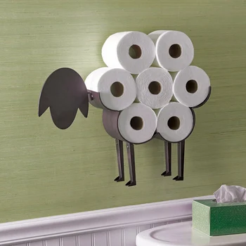 Ovce Dekoratívne Toaletného Papiera Držiak - Voľne Stojace Kúpeľňa Tkaniva Skladovanie Držiak Na Toaletný Papier Kúpeľňa Železo Skladovanie