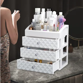 Kozmetické make-up organizátor plastové zásuvky beauty box nechtov ploche skladovanie šperky, ak kefa poľský rúž kontajner