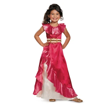 Dievča Elena Cosplay Kostým Deti Princezná Šaty Deti bez Rukávov Strany Halloween plesové Šaty, Oblečenie 3-10 TON