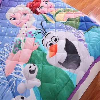 Disney Mrazené Elsa Anna Autá bavlna cartoon hodiť deka chlapec dievča študent dieťa 1,5 m, klimatizácia, deka posteľná bielizeň nastaviť dary