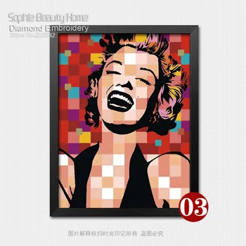 2018 Sophie Krásy Diy Diamond Maľovanie Cross Stitch Remeselníci Výšivky Nastaviť Lady Marilyn Monroe Umelecké Remeslá Šitie Mozaiky Auta