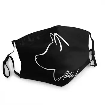 Hrdý Psa Akita Non-Jednorazové Úst Tvár Masku Mužov Zvierat Pet Anti Haze Prachotesný Maska, Ochranný Kryt Respirátor Utlmiť