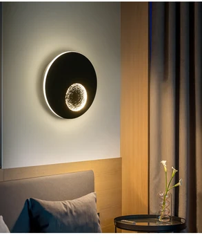 Moderné tvorivé mesiac led nástenné svietidlo 24W vysokú svetelnú stenu sconce podprsenka posteli, spálne, obývacej izby, chodby chodba, schodisko, led svetlo