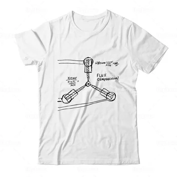 Späť Do Budúcnosti Vintage T Shirt Toku Kondenzátor Kompresie Delorean Prehliadka Mesta Tlač Bavlna Tričko nepotrebujeme Ciest
