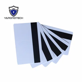 10pcs Prázdne Biele PVC Hico 1-3 magnetický prúžok Plastové karty Kreditné Karty 30Mil Magnetické Karty s tlač na kartu tlačiarne