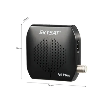 SKYSAT V9 Plus HD Super Mini DVBS2 Satelitný Prijímač podporu CS WiFi 3G PVR PowerVu Biss V9+