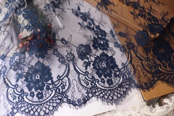 3 m /veľa 2018 nové čierne a biele Rias čipky DIY Svadobné šaty výbava Domov obrus svadobné dekorácie handričkou závoj Textílie