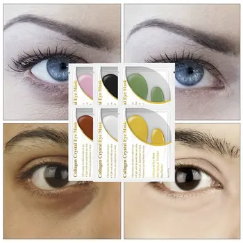 Očné Škvrny 60 Ks Kolagénová Očná Maska Lady Prírodné Hydratačné Gélové Očné Škvrny Odstrániť Tmavé Kruhy Anti-Age Taška Pre Starostlivosť O Pleť Sady