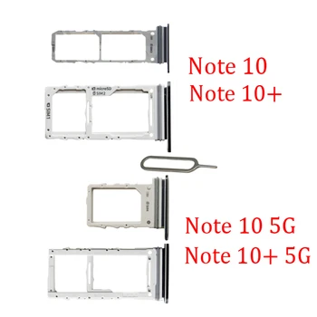 Zásuvka na Kartu SIM Slot Pre Samsung Poznámku 10 Plus 10+ 5G Telefón Pôvodný Nový SIM Čip Micro SD Kartu, Držiak Pre Galaxy Note 10+ 10