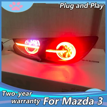 Auto Styling pre Mazda 3 Axela zadné Svetlá-2019 Mazda3 Axela Hatchback LED koncových svetiel DRL Signál Brzdy Zadnej strane Príslušenstvo