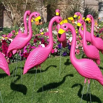 2 ks PE Realisticky Umelé Flamingo Ornament Pre Domov, Záhradu Dvore Trávnik Umenie Vianočné Svadobný Obrad Dekorácie