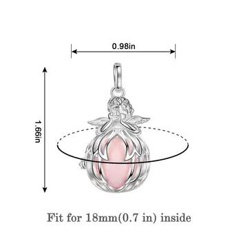 EUDORA 18 mm tehotenstva bola lopta náhrdelník Anjel dieťa vajcia harmónia bola lopta klietky Náhrdelník Na Tehotenstvo ženy Šperky Darček K406