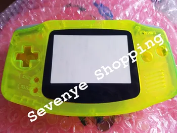 Retro Konzoly Škrupiny pre Gameboy Advance GBA konzoly Prípade Jasne Žlté S Objektívom