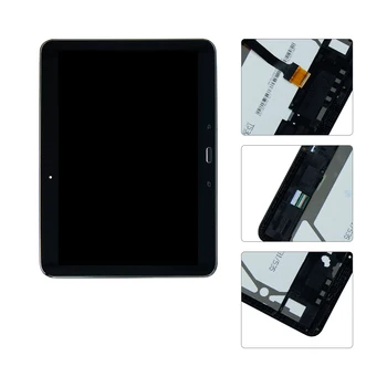 Pre Samsung Galaxy Tab 4 10.1 SM-T530 LCD Displej Dotykový Displej Digitalizátorom. Montáž Náhradných S Rámom