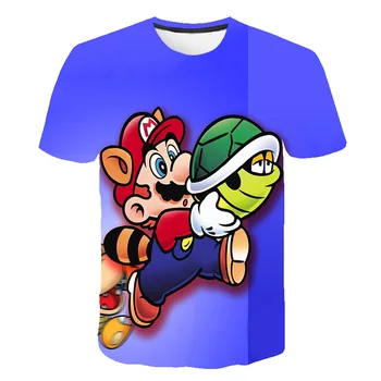 Chlapci Mario Nadzvukové sonic Tlač Oblečenie baby 3D Funny T-shirts deti letné Oblečenie Homme Tees Chlapci T košele Anime streetwear