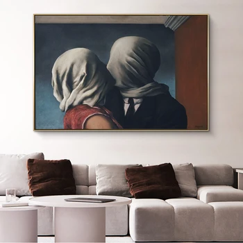 Na Milovníkov René Magritte Plátne Obrazy Reprodukcie Umenia Surrealizmus Plagáty A Vytlačí Milovníkov Umenia, Obrázky, Domáce Dekorácie