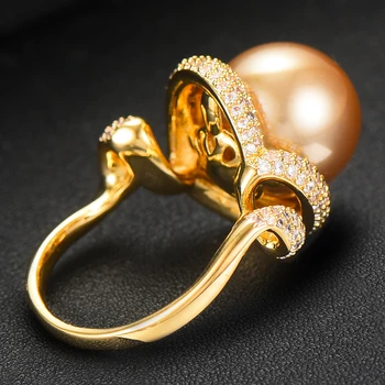 GODKI Jimbora 4 Farby Super Ušľachtilý Nádherné Prstene Prírodné Perly Krúžok Pre Ženy, Svadobné Svadobné Denné Módne AAA CZ Šperky 2020