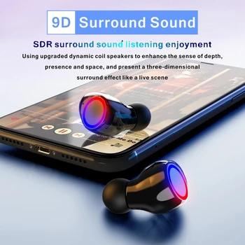 TWS Bezdrôtové Slúchadlá Bluetooth Slúchadlá Športové Slúchadlá Herné Airbuds Headset Led Displej S Power Bank fone de ouvido