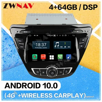 Carplay Android 10.0 obrazovke auto Multimediálne DVD Prehrávač Hyundai Elantra+ GPS Navigácia, Auto Rádio Audio Stereo Hlava jednotky