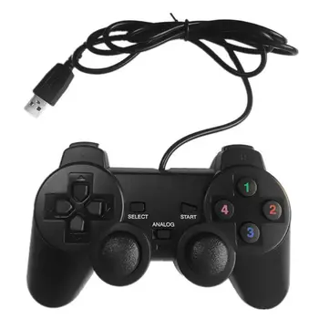 USB Káblové Gamepad Single/Double Vibrácií Herný ovládač Rukoväť pre PC Prenosný Počítač