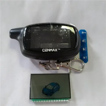 Dvojcestný alarm Rusko Prípade CENMAX ST-7A+7a LCD displej pre CENMAX ST7A 7A LCD keychain auto vzdialenej 2-way auto alarm
