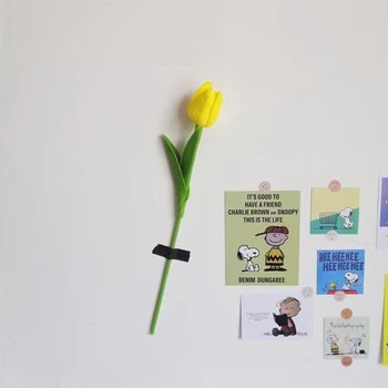Tulipán Hodváb Kvet, Umelé Kvety, Svadobné Domáce Dekorácie