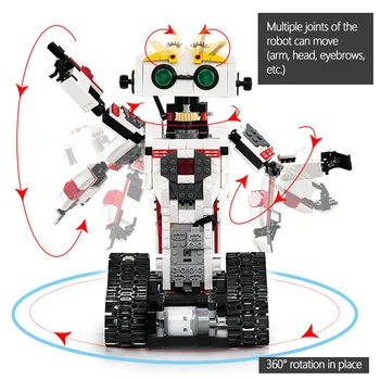 Cada 710CPCS RC Transformáciu Robota Tvorivú MOC 2 V 1 Model Stavebné Bloky Technické Radu Tehál, Hračky Pre Deti,