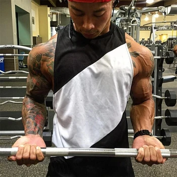 Muscleguys 2020 Letné módy telocvične značky kulturistike tank top bavlna Patchwork Oka muscle Fitness tričko pánske, bez rukávov vesta