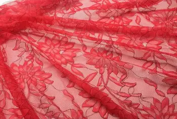 3M Farebné štítky na jacquardove mihalnice čipky textílie Svadobné šaty pohodlné pyžamo čipky textílie 150 cm širokú RS117