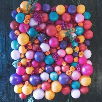 100ks 12inch zmiešané pure color pearl latexové balóny Základný štýl domáce dekorácie na svadby, narodeniny, party dekor hélium globos