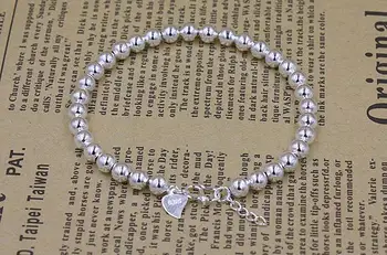 Veľkoobchod 925 sterling silver módne loptičku dámske náramky šperky ženské č fade darček k narodeninám náramok drop shipping