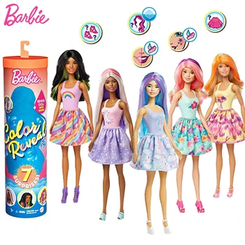 Farba Odhaliť Originálne Bábiky Barbie Princezná make-up, Hračky pre Dievčatá, Deti, Slepé Okno Hračky, Darčeky s Bábika Príslušenstvo Juguetes
