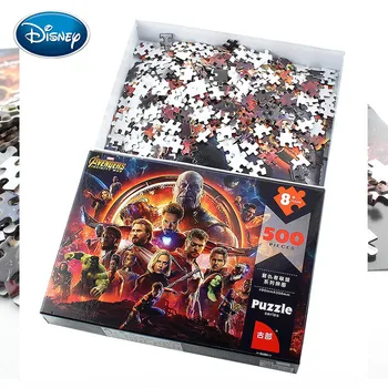 Disney, Marvel Hračky Puzzle Avengers 500 kusov papiera dospelých inteligencie Box puzzle vzdelávacie hračky pre deti,