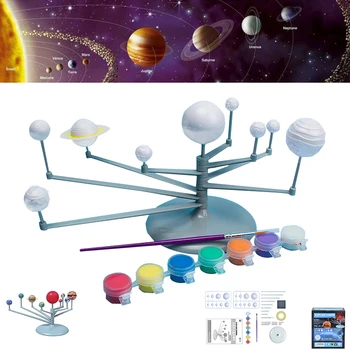 Solárny Systém Model HOBBY Hračky Dieťa Vedy a Techniky Učenia, Slnečnej Sústavy a Planéty Výučby Montáž Sfarbenie Vzdelávacie Hračka