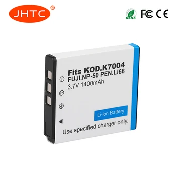 JHTC 1400mAh NP-50 FNP50 NP50 KLIC-7004 KLIC-7004 K7004 D-Li68 Fotoaparát Batérie Fujifilm X10, X20 XF1 F50 F75