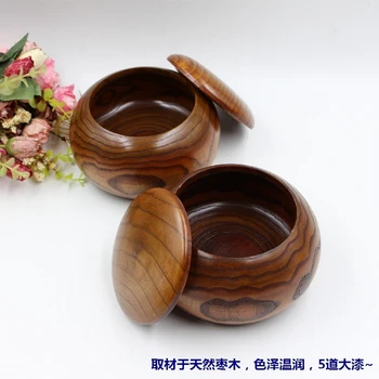 Hra Go drevené misy yunzi bambusu nádoby šach box