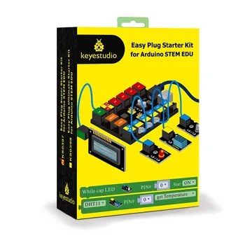 Keyestudio JEDNODUCHÉ KONEKTOR RJ11 Super Starter Learning Kit Pre Arduino KMEŇOVÝCH EDU/Kompatibilný S Mixly Blok Kódovanie