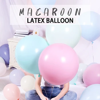 5 ks/veľa 36 palcový balóny Jumbo Pastel Veľké Hélium Macaron balón Ružová Latexový balón Svadobné Arch Dekorácie