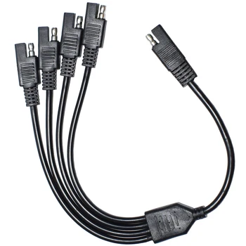 40 CM 1-4 SAE Splitter Konektor pre Kábel 4 - WAY 2 Pin Rýchle Pripojenie Plug