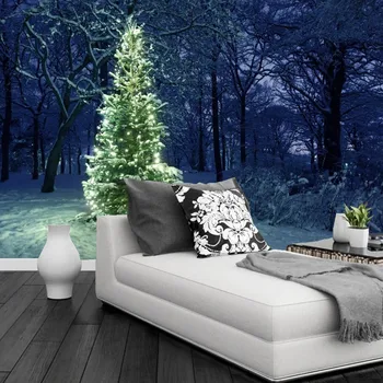 Vlastné 3d nástenná maľba,Vianočný stromček Rozprávkových svetiel Prírody abstraktných de parede,hotel, reštaurácia, obývacia izba gauč TV steny, spálne, tapety