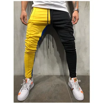 Pánske príležitostné športové nohavice paletu farieb, hip-hop, fitness nohavice 2019 nový štýl