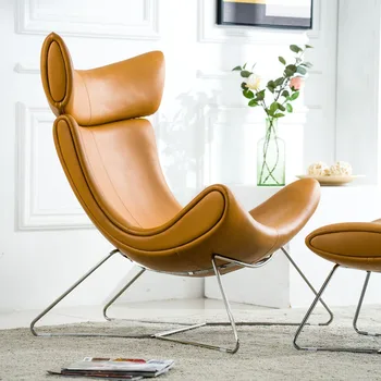 Nordic single pohovka kreslo moderný minimalistický dizajnér svetlo luxusné rekreačné lenivý stoličky tiger stoličky stoličky slimák