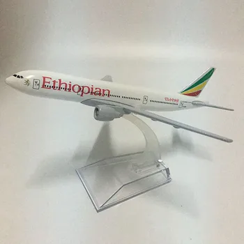 JASON TUTU 16 cm Etiópskej Airlines a Boeing b777 Rovine Modelu Lietadla Modelu Lietadla Diecast Kov 1:400 rozsahu Lietadlá