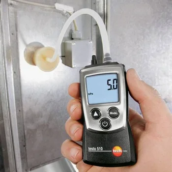 Testo 510 Chladenie Digitálny tlakomer Presné PSI Diferenčný tlakomer 0-100hPa Tlak Vzduchu Domov Nástroj