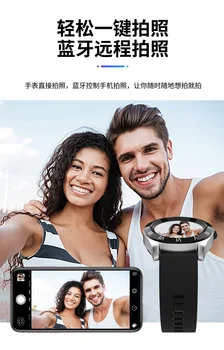 Pripojený Sledujte Muž Lady SIM Karty mobilného Telefónu Telefonovanie Android Bluetooth IPS Digitálne Náramkové hodinky Starších Spánku tracker Smartband