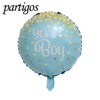 10pcs 18-palcové baby sprcha balón fólie Hélium balón star srdce balón baby Chlapci, Dievčatá anjel novorodenca strany zariadené, pri 1 rok narodenia
