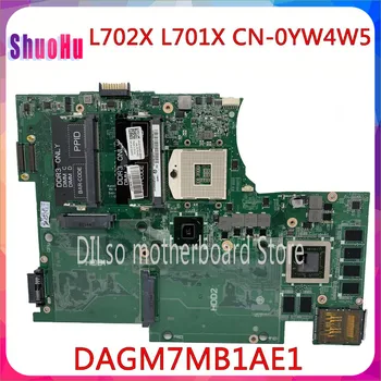 KEFU Doske Pre Dell XPS L702X L701X Notebook Doske DAGM7MB1AE1 CN-0YW4W5 0YW4W5 HM67 GT555M Test Pracovať Originálne DDR3