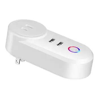 Smart Wifi Zástrčka 16A Power Monitor Tuya APP Riadenie Zásuvky 2 Port USB, Smart Život Wifi Pracuje S Alexa Asistent Google