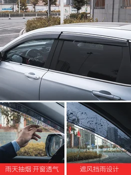 Pre HONDA 5. CRV 2017 2018 2019 2020 black trim clip okno slnečná clona dážď štít