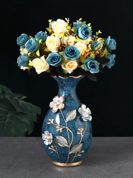 Keramická váza 3D Stereoskopické sušené kvety usporiadanie zakolísania doska obývacej izby vstup ozdoby domáce dekorácie